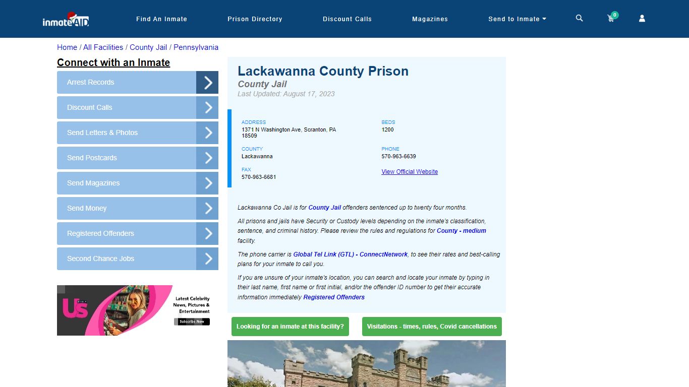 Lackawanna County Prison - Inmate Locator - Scranton, PA