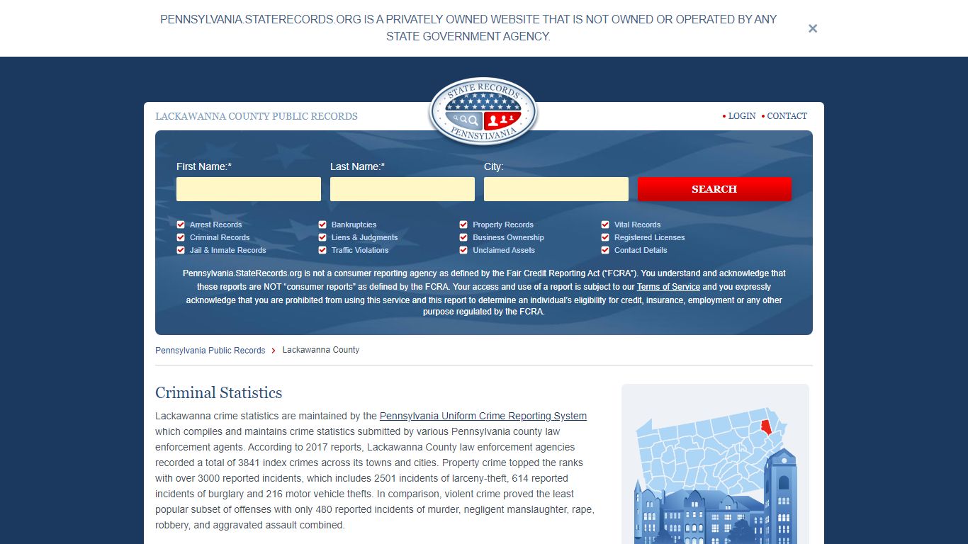 LACKAWANNA COUNTY PUBLIC RECORDS